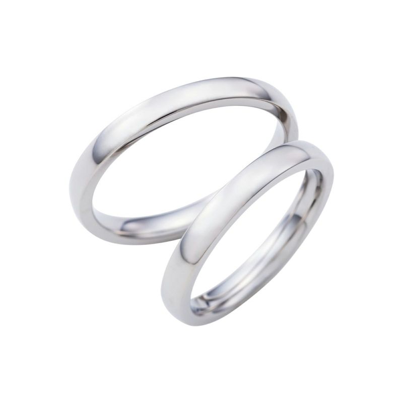 サージカルステンレス 甲丸ペアリング