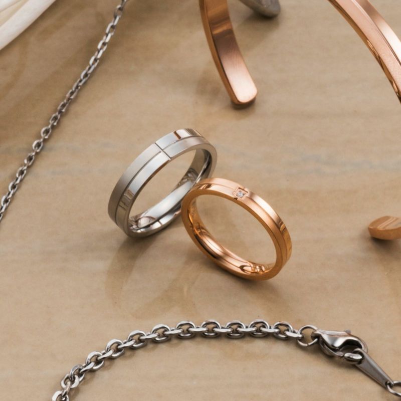 ペアリング ステンレス 4SUR030GO&4SUR031SV｜white clover【公式通販】