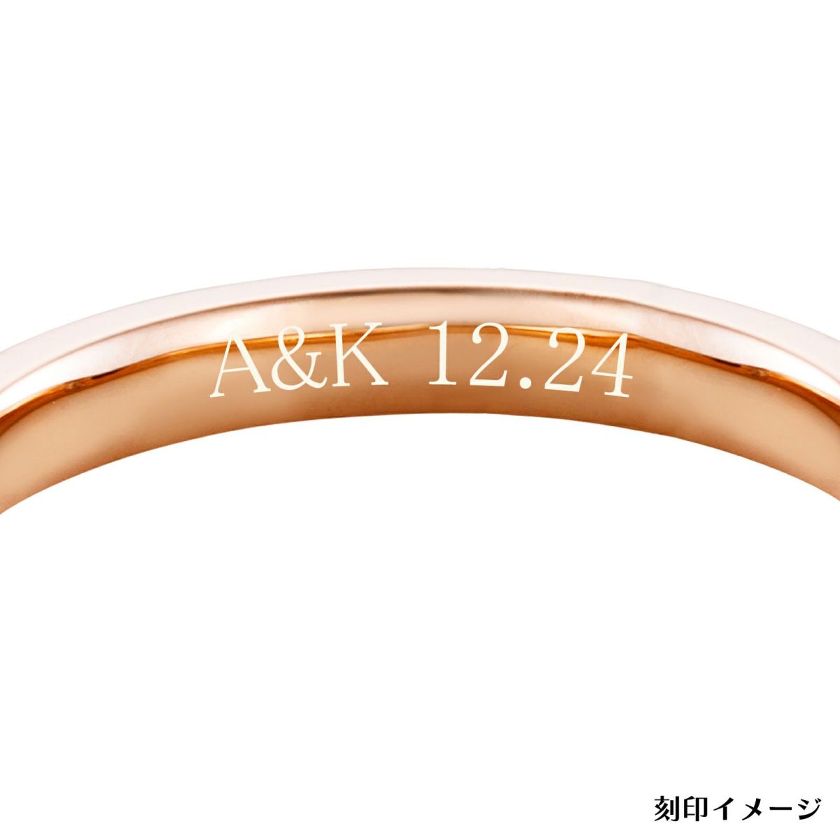 ペアリング 5～23号 刻印可能 永遠に ブルーダイヤモンド サムシングブルー ピンク＆ブラック WSR220&WSR221