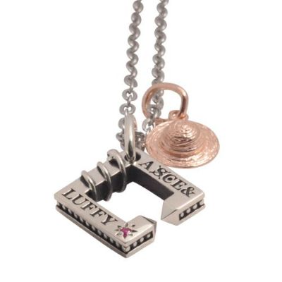 エース＆ルフィネックレス ONE PIECE ワンピース エース&ルフィ 「ルフィ」 ネックレス ONE-P008