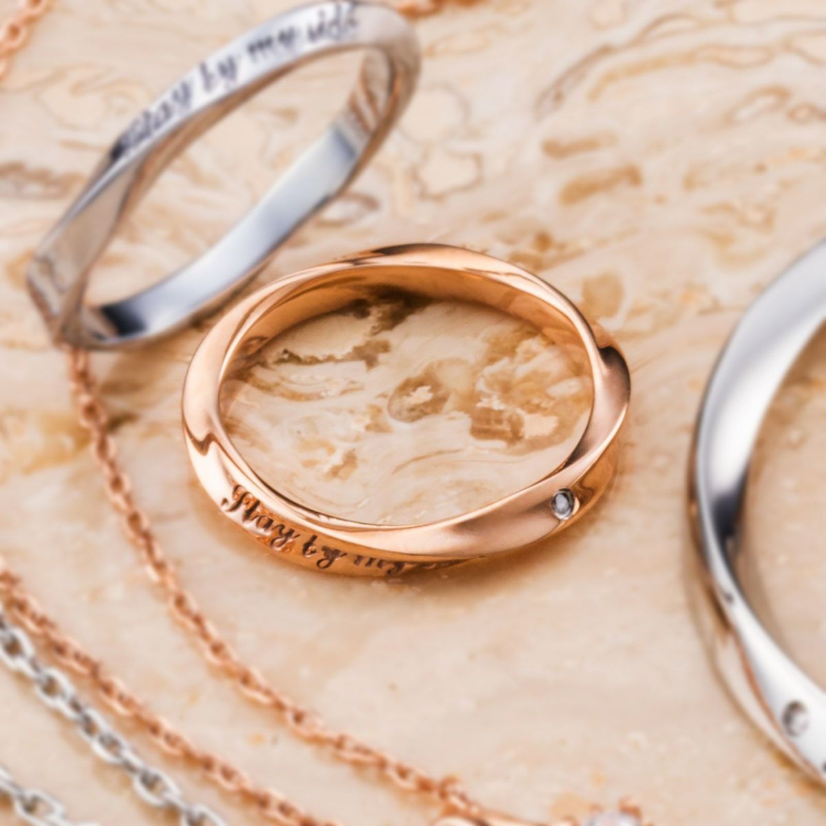 【SALE】ステンレス レディースリング 4SUR023GO