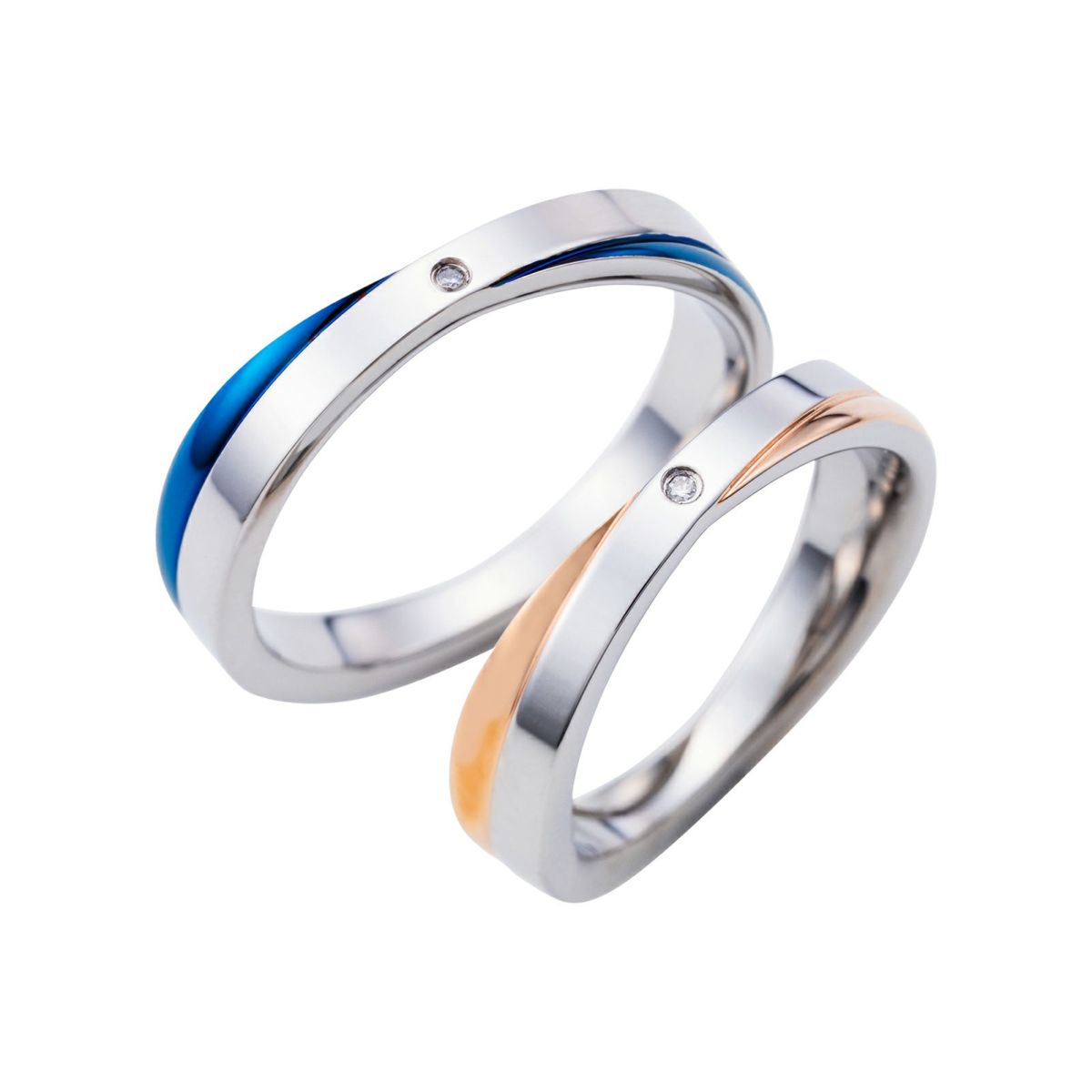 【SALE】ステンレス ペアリング 4SUR051GO＆4SUR051BL