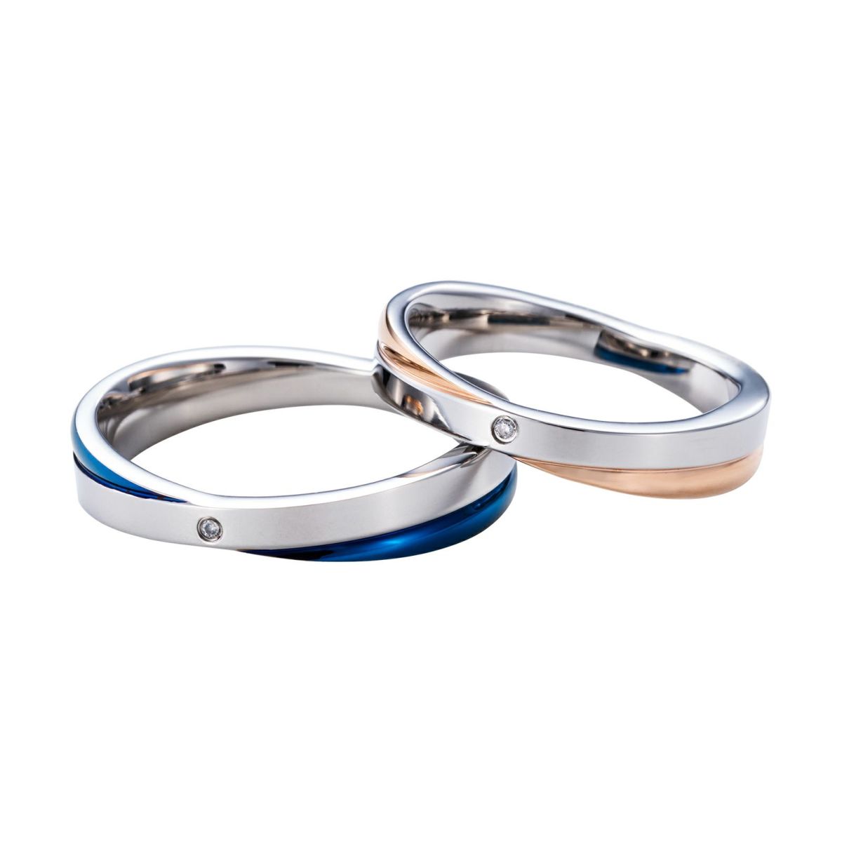 【SALE】ステンレス ペアリング 4SUR051GO＆4SUR051BL