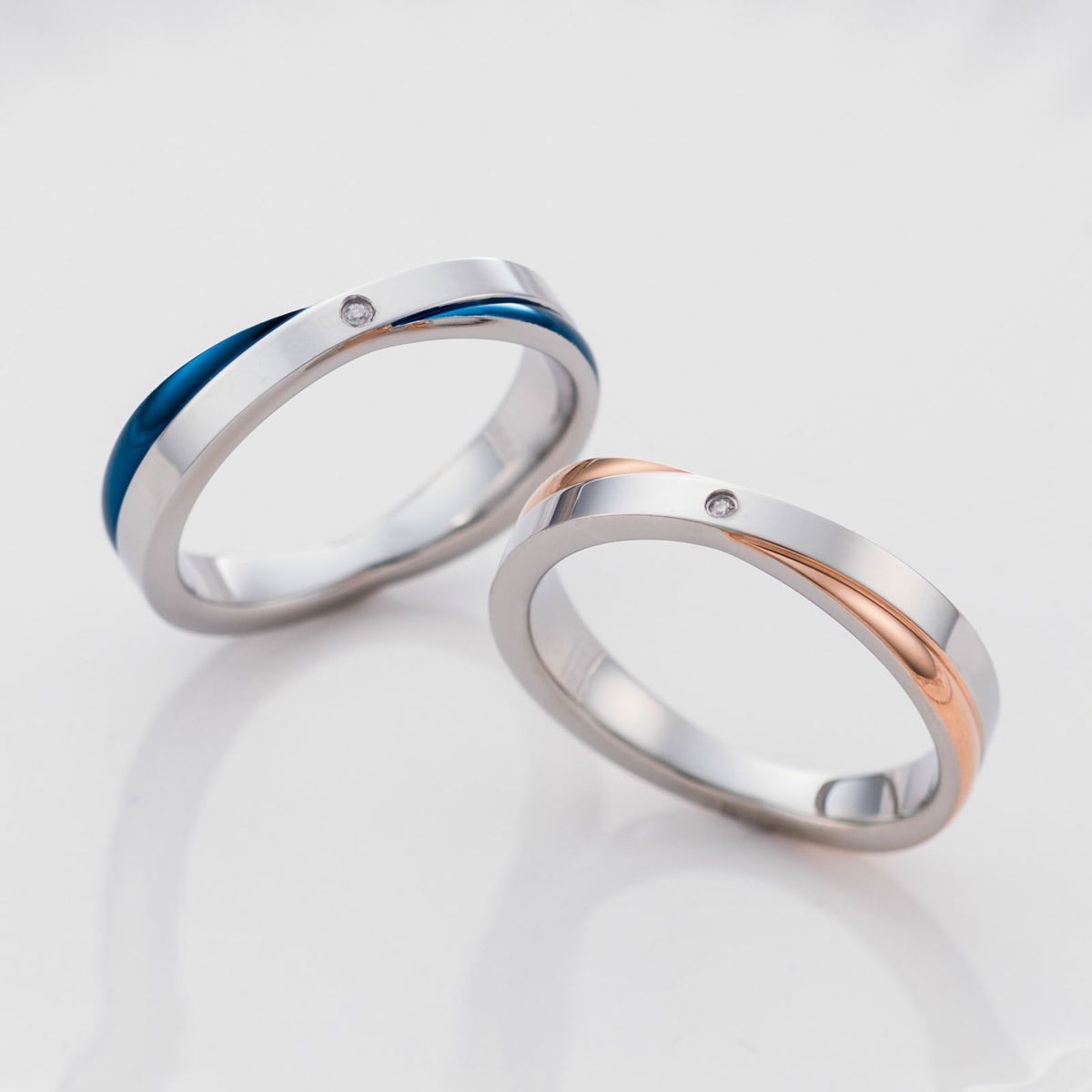 【SALE】ステンレス ペアリング 4SUR051GO＆4SUR051BL