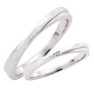 マリッジリング 結婚指輪 3～21号 プラチナ950 Pt950 ダイヤモンド 