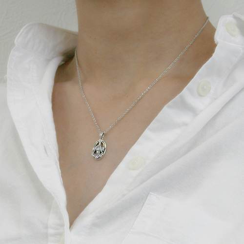 キングダム 蒙恬（もうてん）｜ネックレス シルバー KDM-007｜white