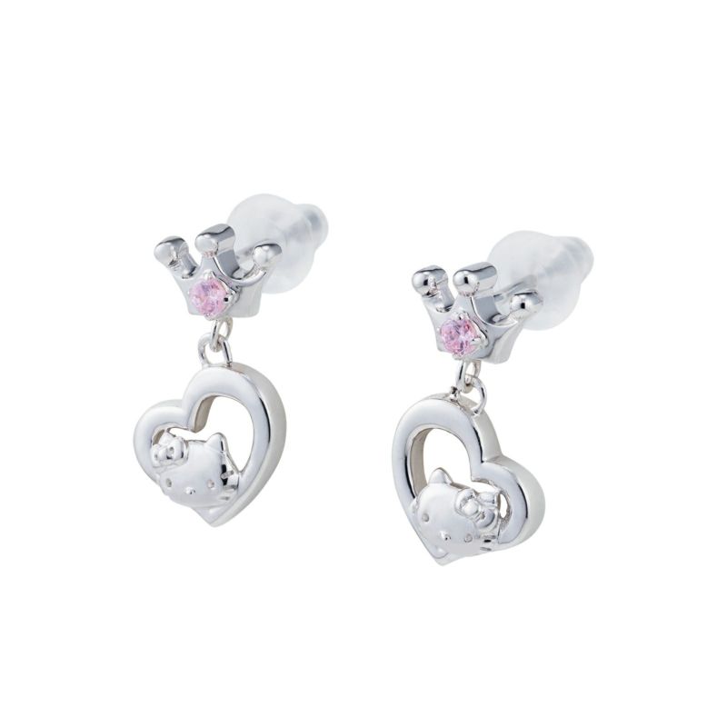 ピアス kitty 5A級 CZ キティちゃん ホワイトデー ピアス 結婚式 ハローキティ