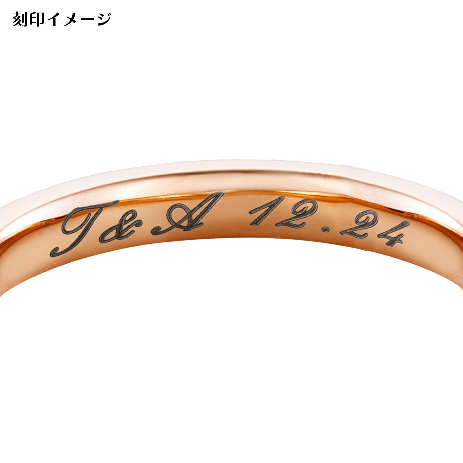 【SALE】ステンレス ペアリング 4SUR057GO&4SUR057BK