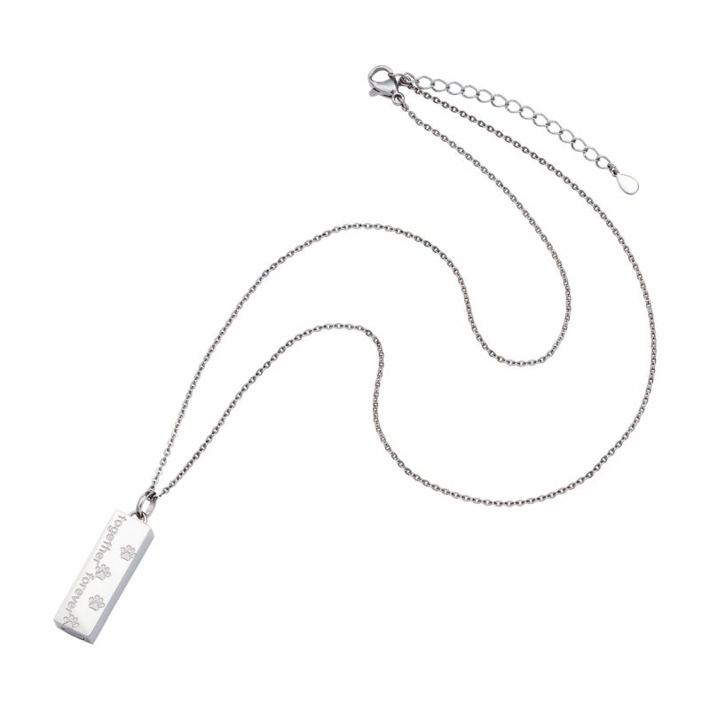 遺骨ペンダント メモリアルアクセサリー ステンレス MEMPD104SV｜white