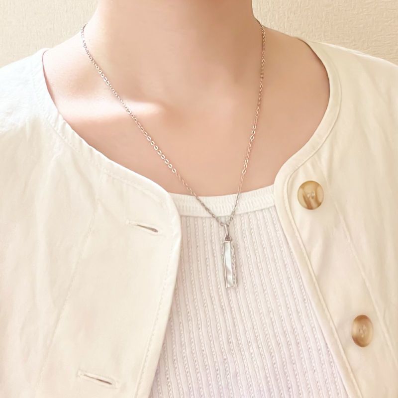 【SALE】ステンレス ペアネックレス  4SUP083WH&4SUP083WH