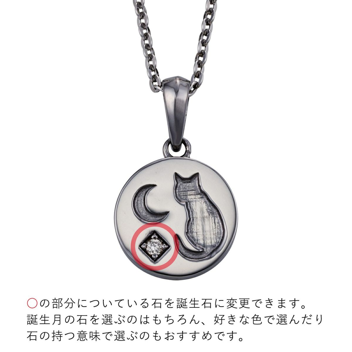 シルバー ネックレス WSPD857BK