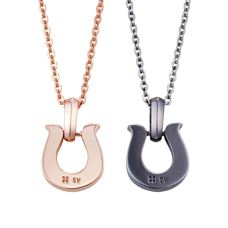 シルバー ペアネックレス WSPD859PG&WSPD859BK