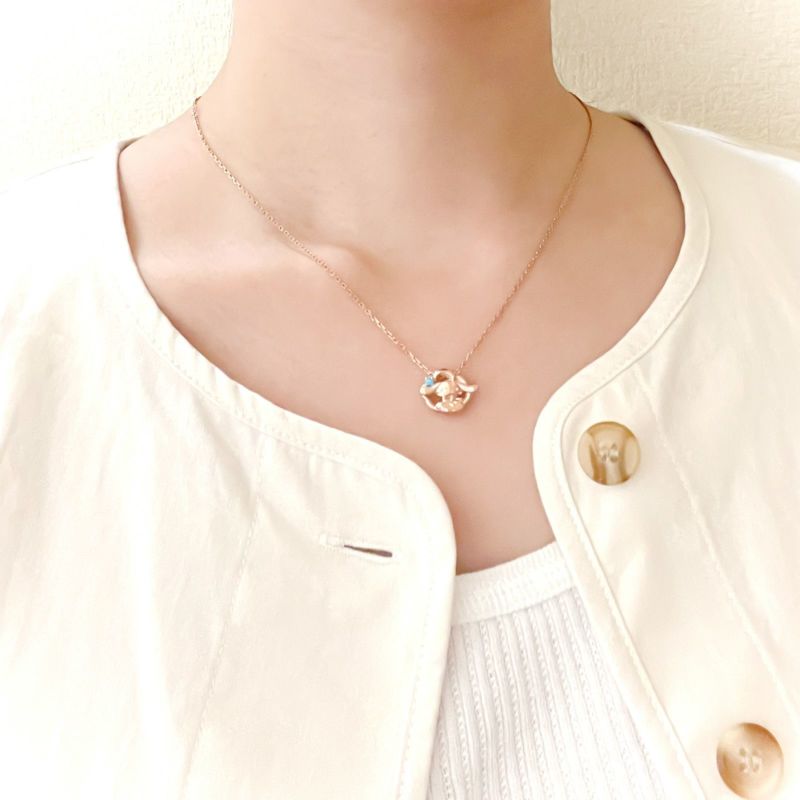 付属品付き未使用品】アナスイ×シナモンロール 立体ネックレス