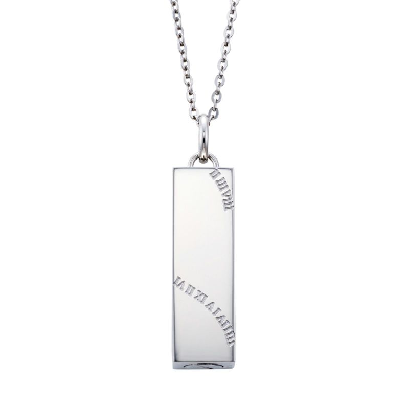 遺骨ペンダント メモリアルアクセサリー ステンレス MEMPD102SV｜white