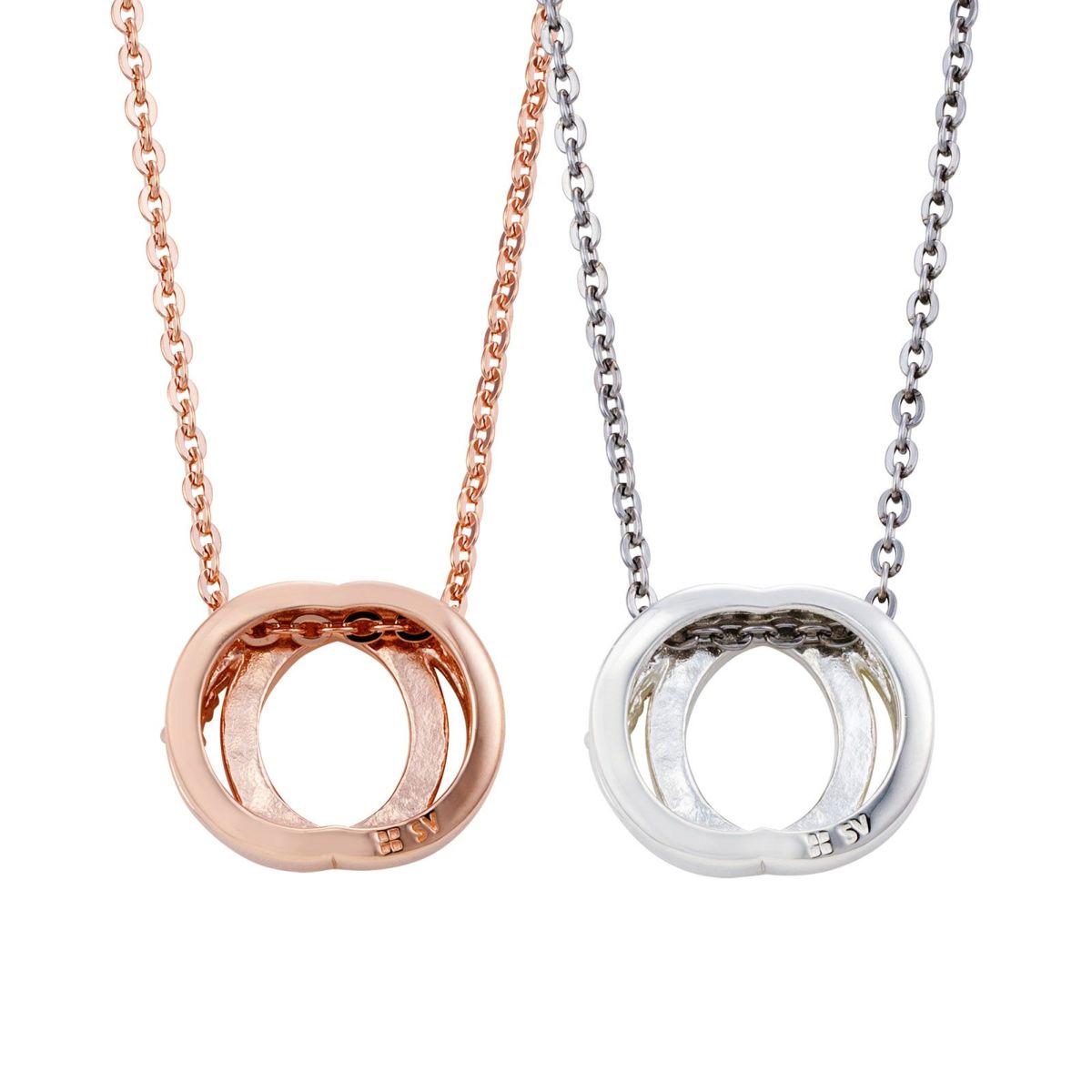 シルバー ペアネックレス WSPD864PG&WSPD864SV