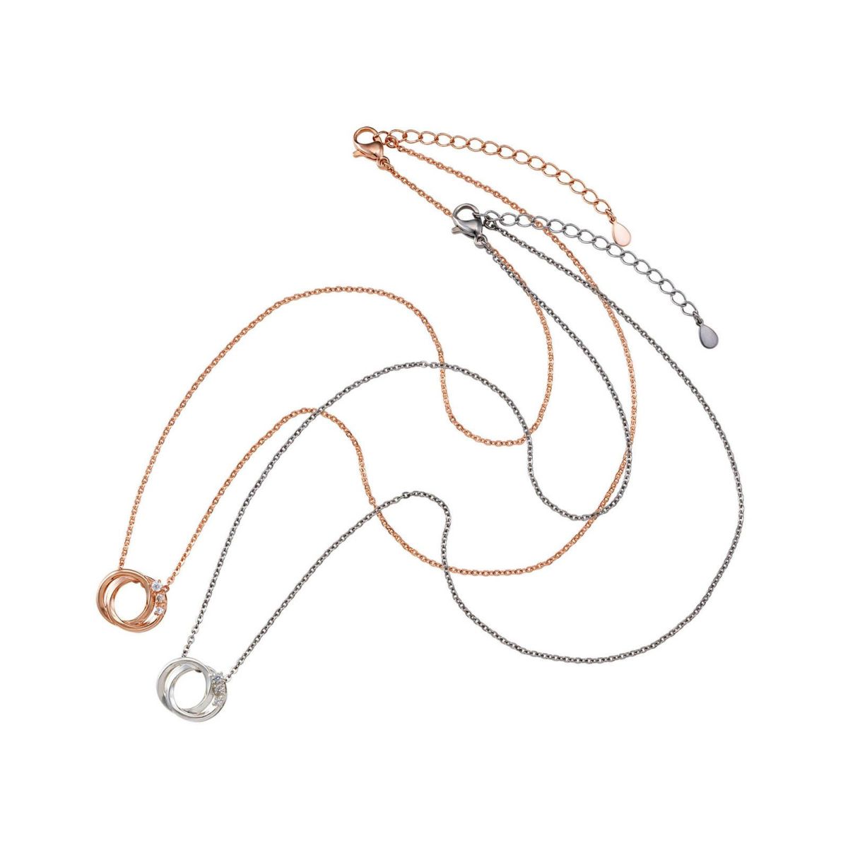 シルバー ペアネックレス WSPD864PG&WSPD864SV