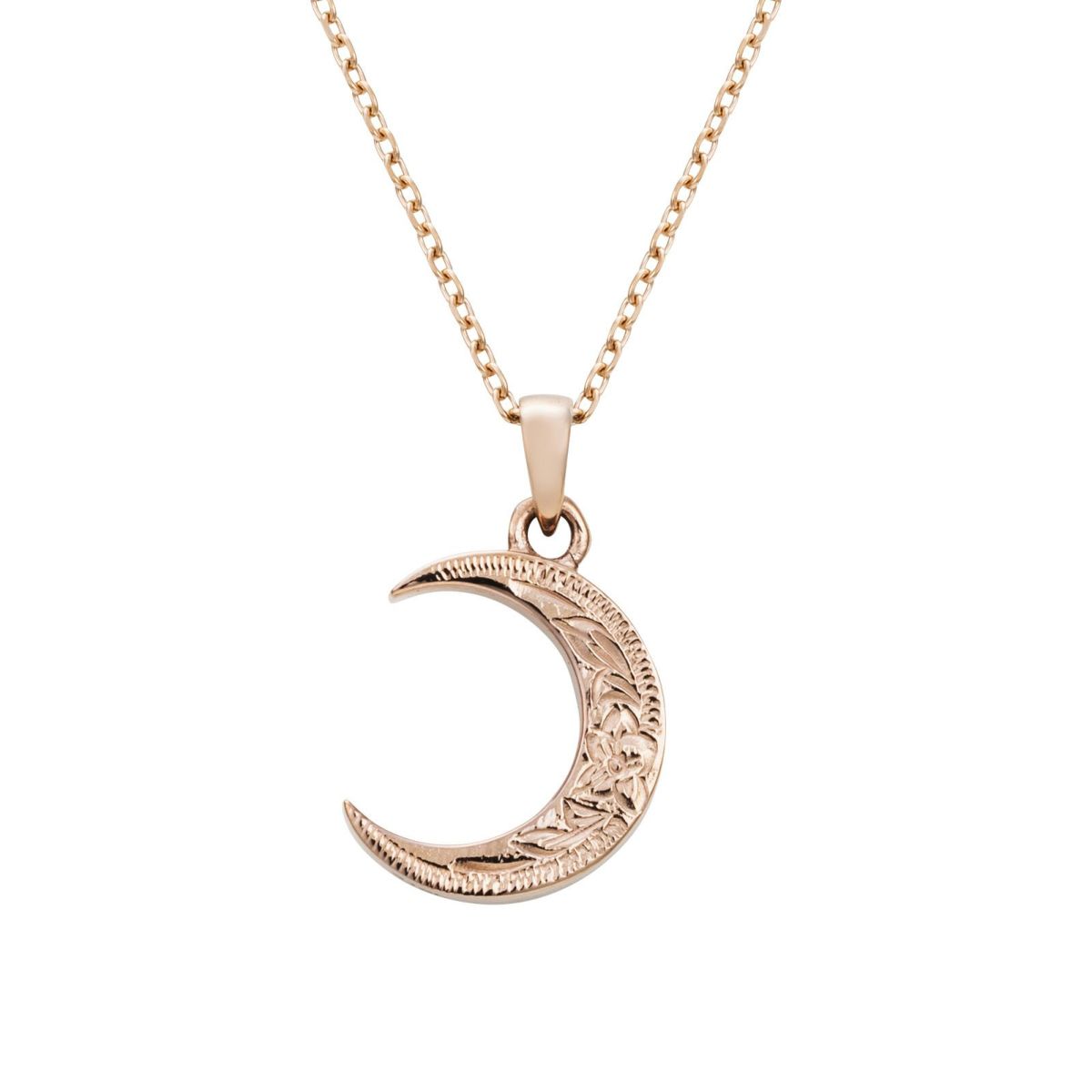 【SALE】レディースネックレス ハワイアン 三日月 ムーン アレルギーフリー サージカルステンレス316L ピンク GPSS911