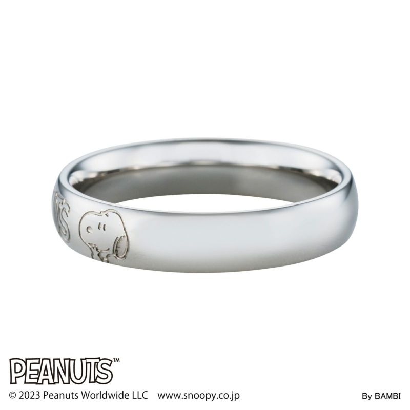 スヌーピー PEANUTS｜リング ステンレス PNST001SV｜white