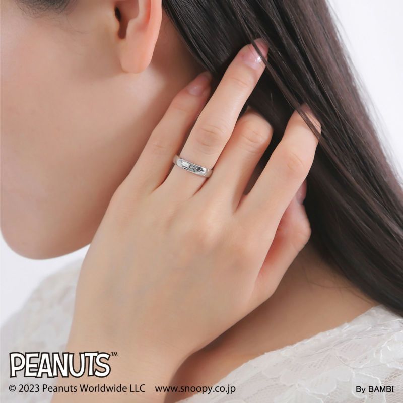 スヌーピー PEANUTS｜リング ステンレス PNST001SV｜white clover
