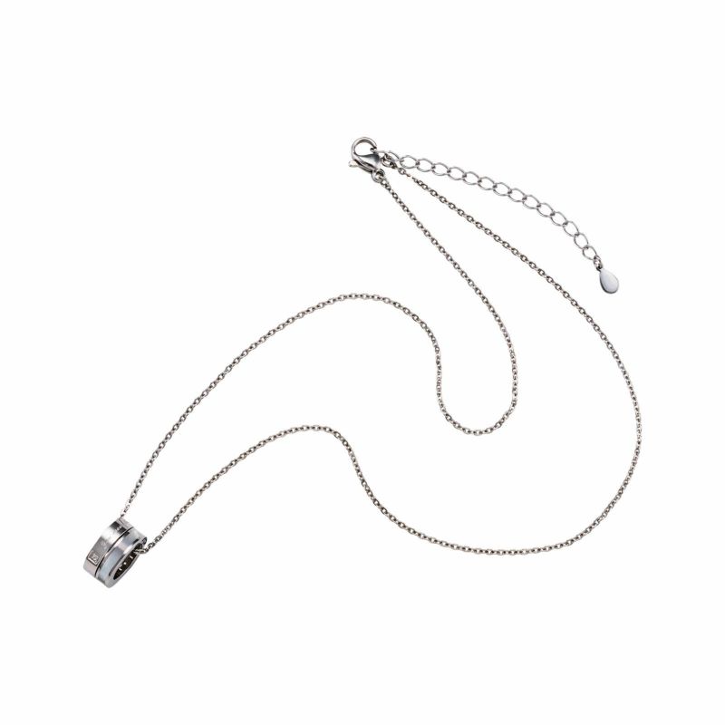 ステンレス ネックレス メッセージ シェル 4SUP102WH