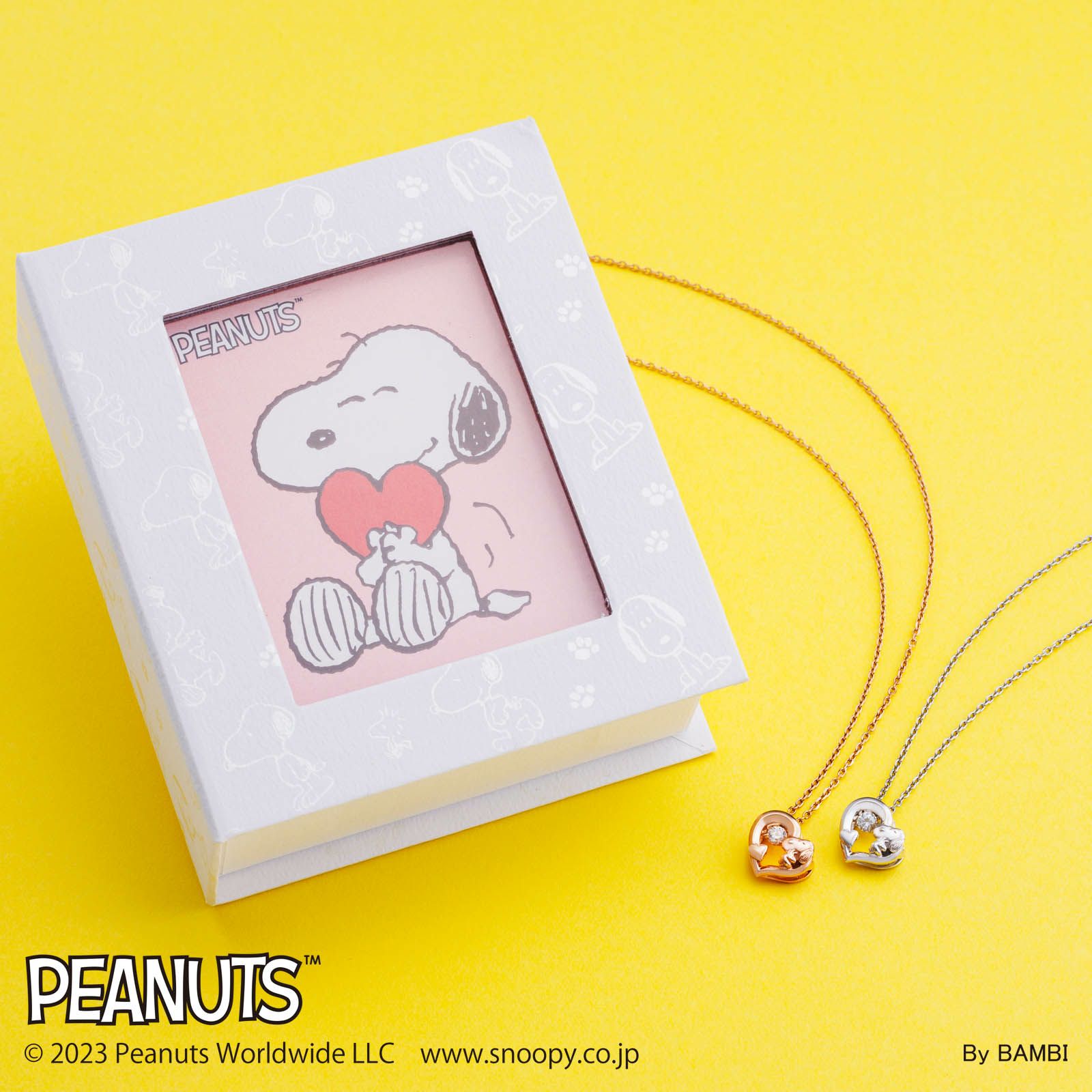 スヌーピー PEANUTS｜ダンシングストーン ネックレス シルバー 