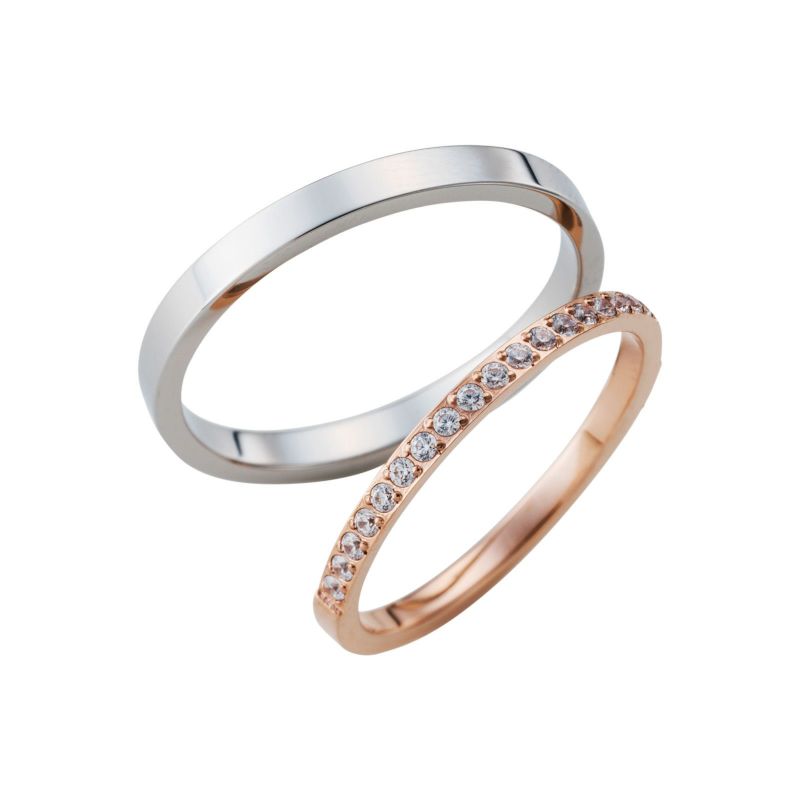 18kホワイトストーンメッキストロベリーリングです JEWELRY 貴金属・宝石 リング 指輪 ホワイトゴールド K18WG