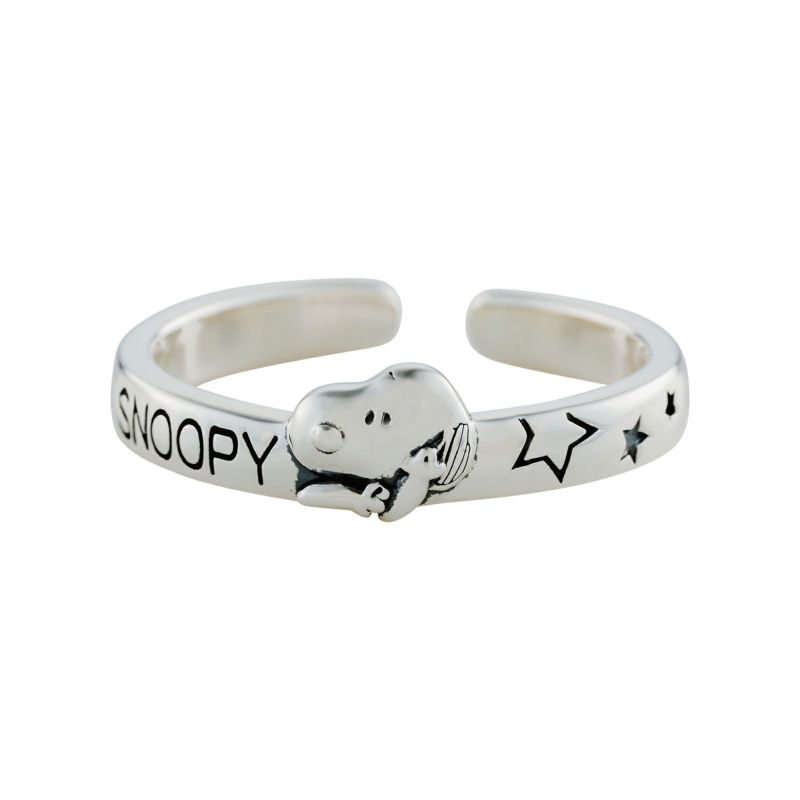スヌーピー SNOOPY シルバーリング✩.*˚ スヌーピー シルバーリング (スヌーピー&ウッドストック/HAHAHA)