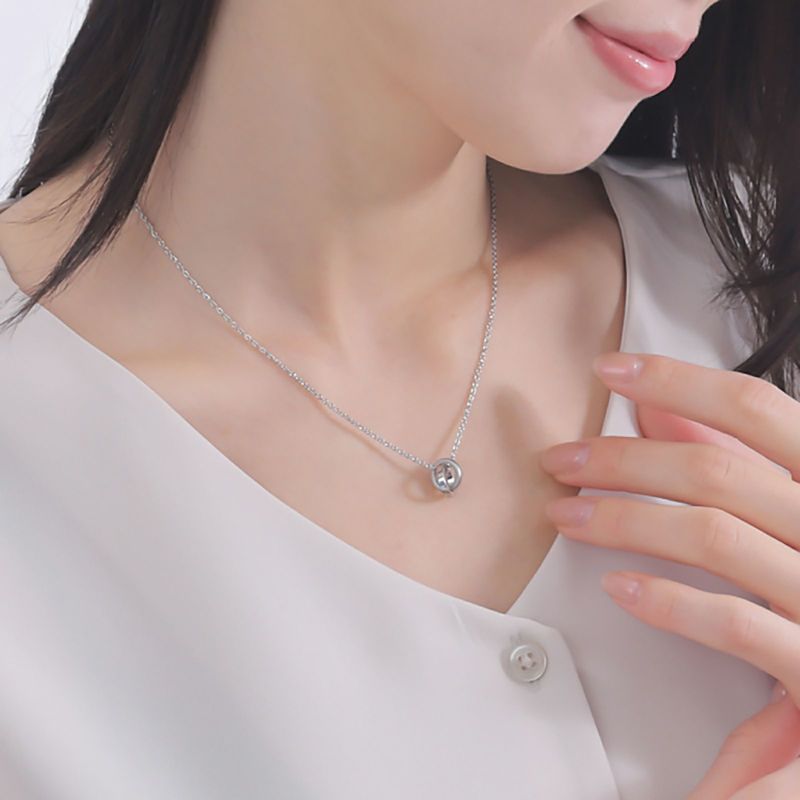 ペアネックレス ステンレス 4SUP111SV&4SUP111SV｜white clover
