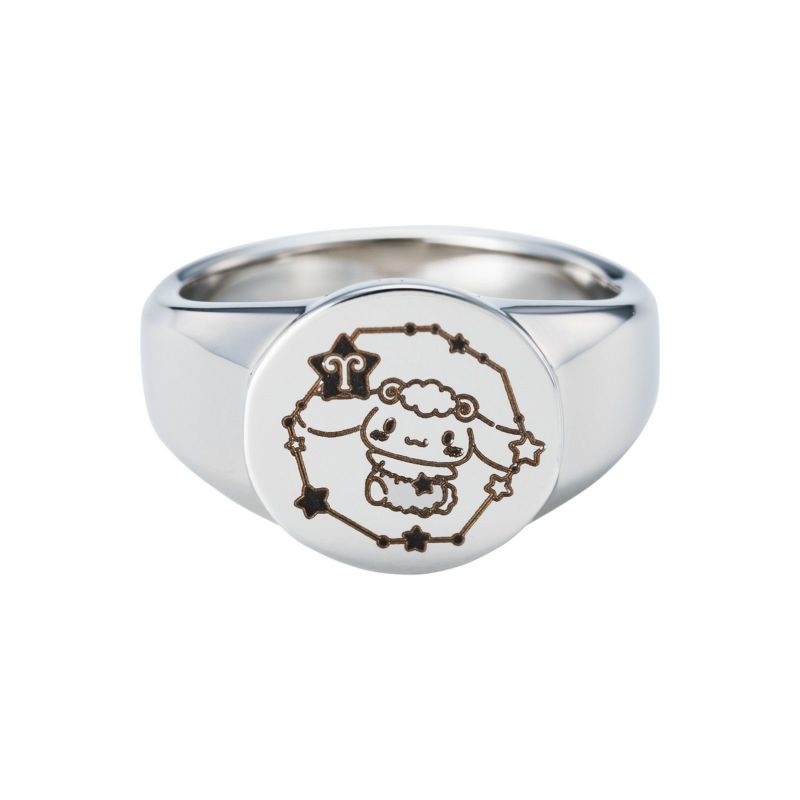 シナモロール サンリオ｜リング 12星座 ステンレス SACI-R004SV｜white