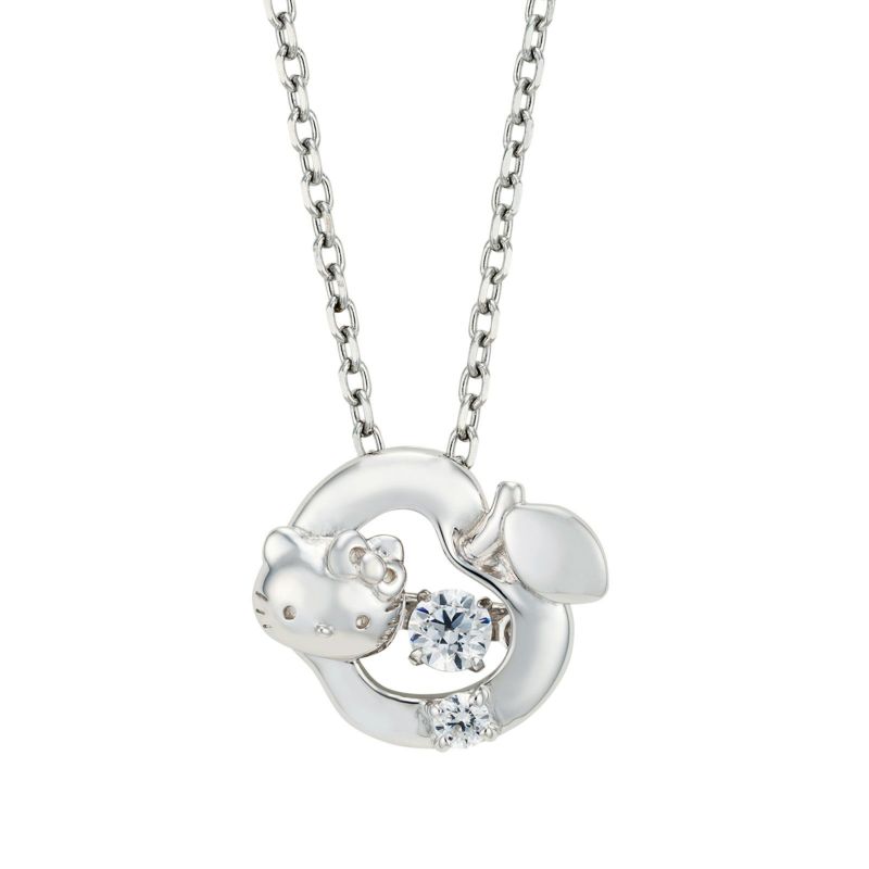 ハローキティ サンリオ｜ダンシングストーン ネックレス シルバー SAKT