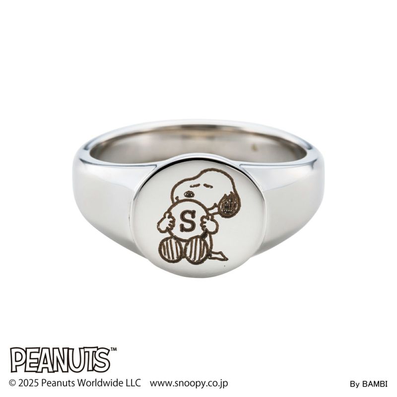 スヌーピー PEANUTS｜リング ステンレス PNST006SV｜white clover