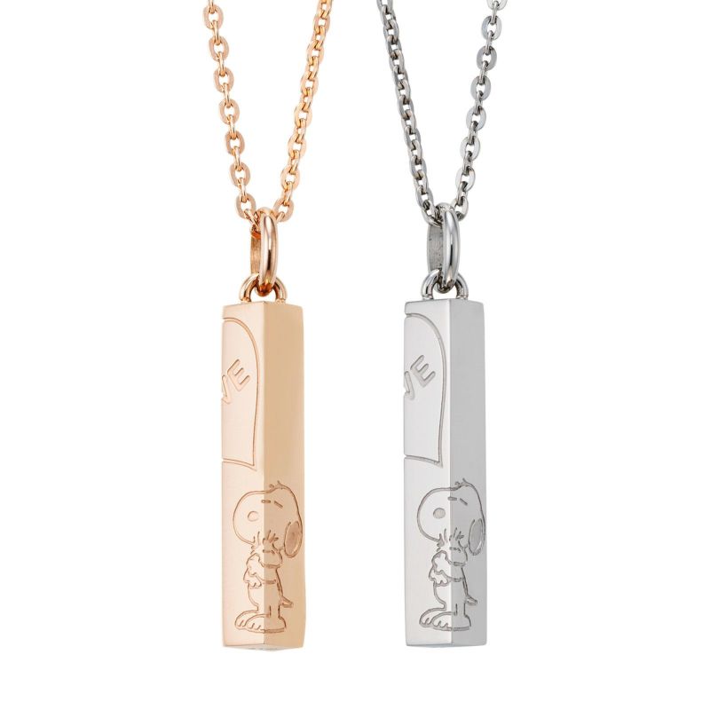 スヌーピー PEANUTS｜ペアネックレス ステンレス PNST002GO&PNST002SV