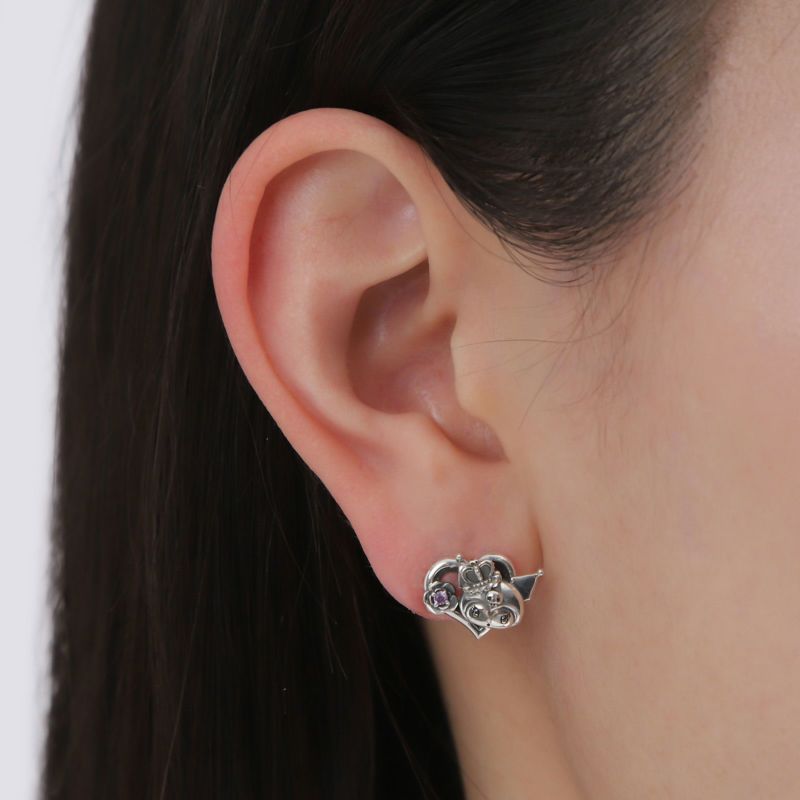 かすう工房 2020年 三ヶ日限定 大黒天鼠TOP＋ピアス＋チェーン セット クロミ 20周年 サンリオ｜ピアス シルバー SAKU20-P001SV｜white